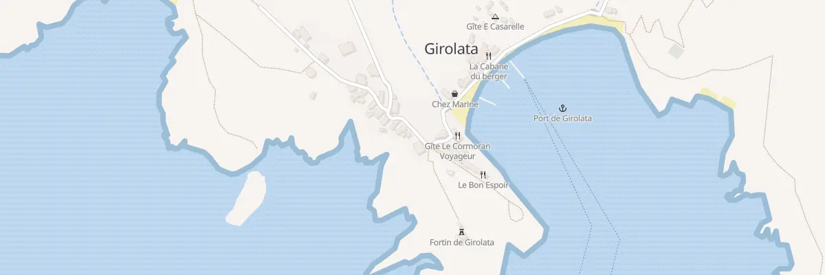 Plan du 5135 Girolata à Osani
