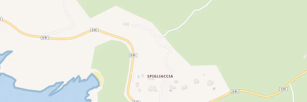 Plan du 586E Spigliacca à Cargèse
