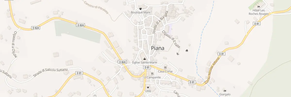 Plan du 5199 Piana à Piana