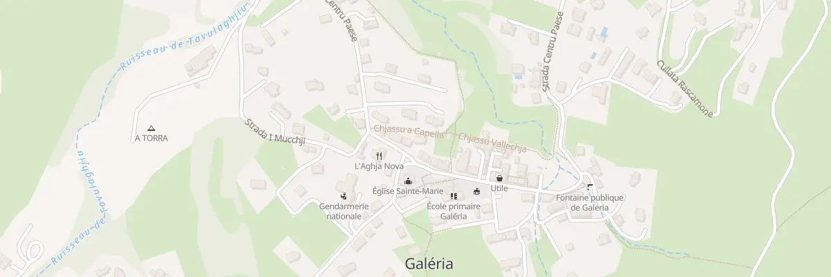 Plan du 707 Rte Strada Centru Paese à Galéria