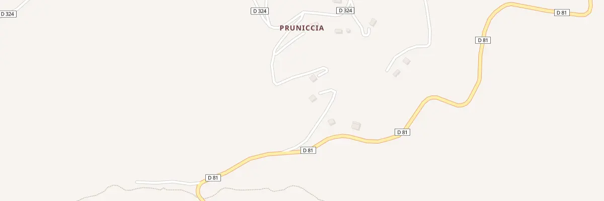 Plan du 5093 Pruniccia à Partinello