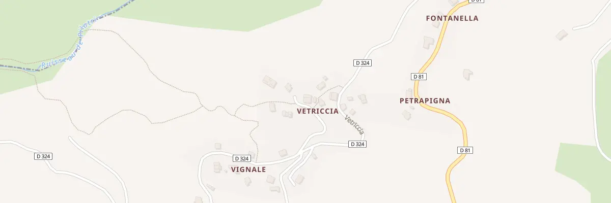 Plan du 5082A Vetriccia à Partinello
