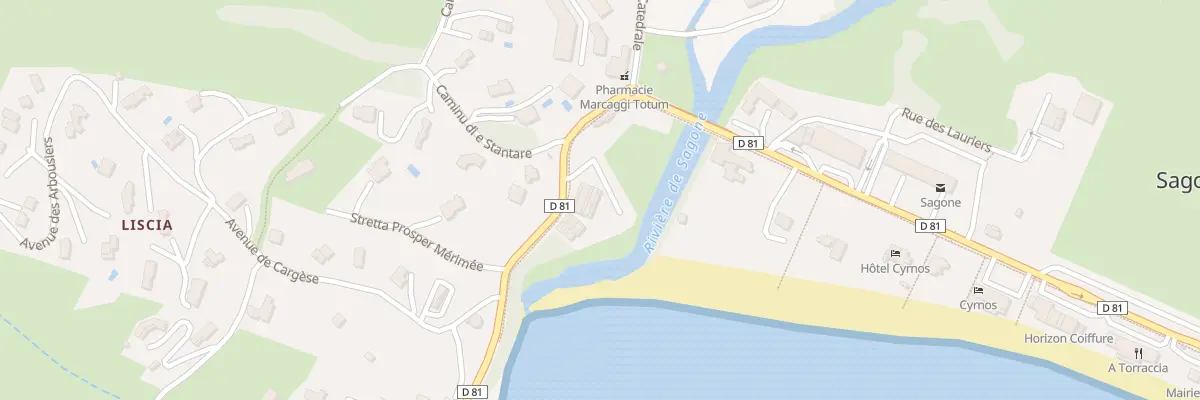 Plan du 5544 Liscia à Vico