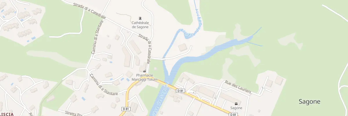 Plan du 5376 Chioselli à Vico