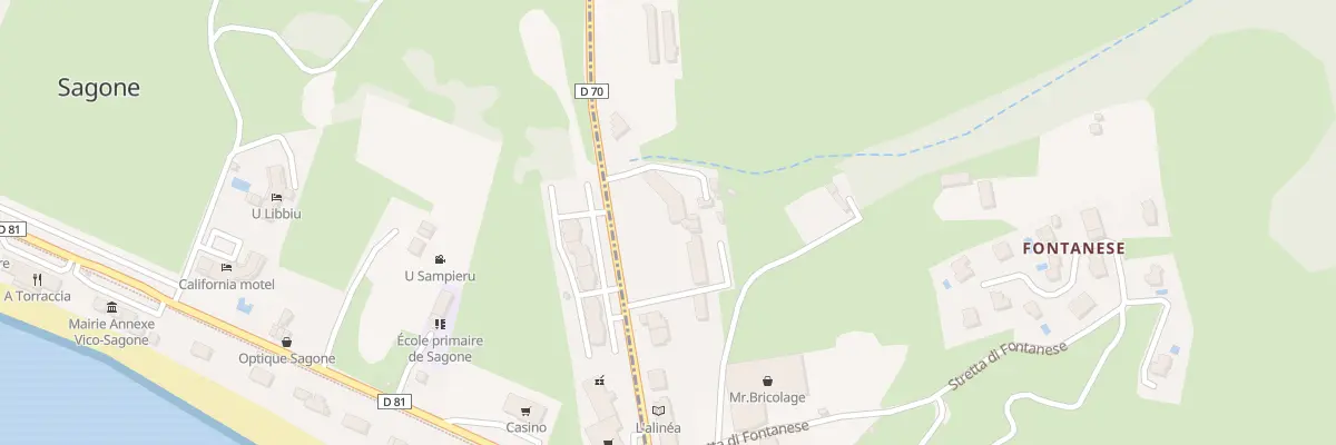 Plan du 5190A Fontanese à Coggia