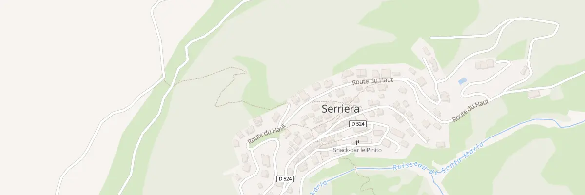 Plan du 5111 Serriera à Serriera