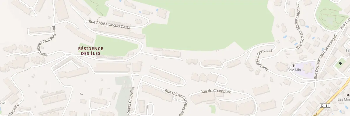 Plan du 9001 Res Les Hauts des Sanguinaires à Ajaccio