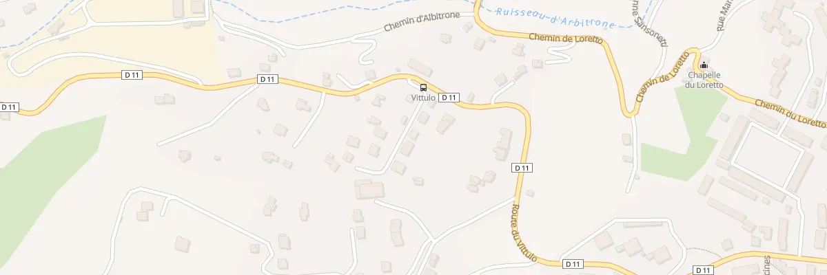Plan du 9043 Rte du Vittulo à Ajaccio