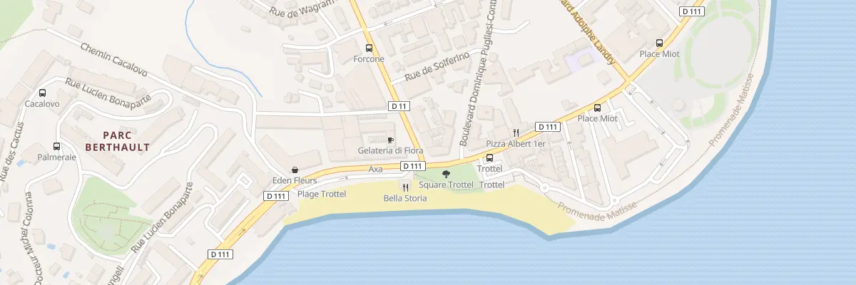 Plan du 2 Bd Madame Mère à Ajaccio