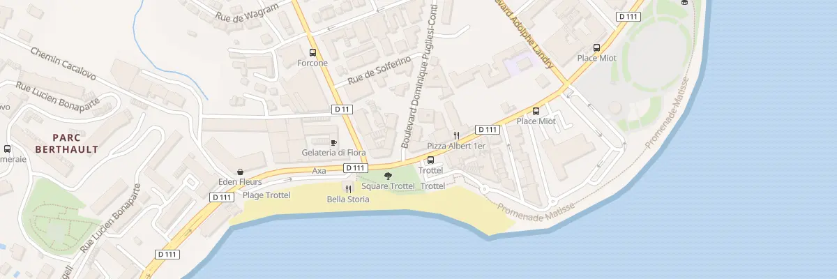 Plan du 8 Bd Albert 1er à Ajaccio