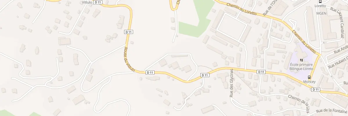 Plan du 9011 Rte du Vittulo à Ajaccio