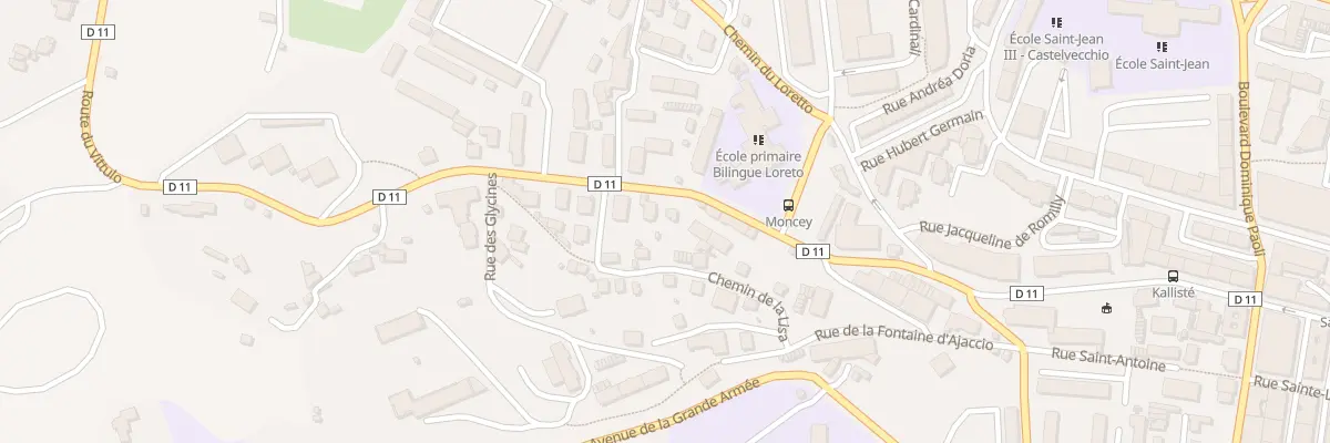Plan du 9016 Rue Col Colonna d’Ornano à Ajaccio
