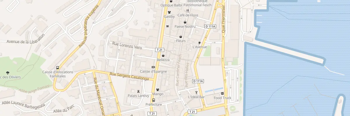 Plan du 13 Rue Cardinal Fesch à Ajaccio