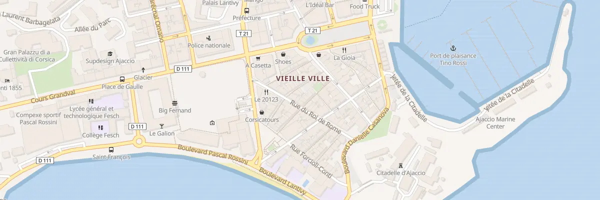 Plan du 6 Rue Saint-Charles à Ajaccio