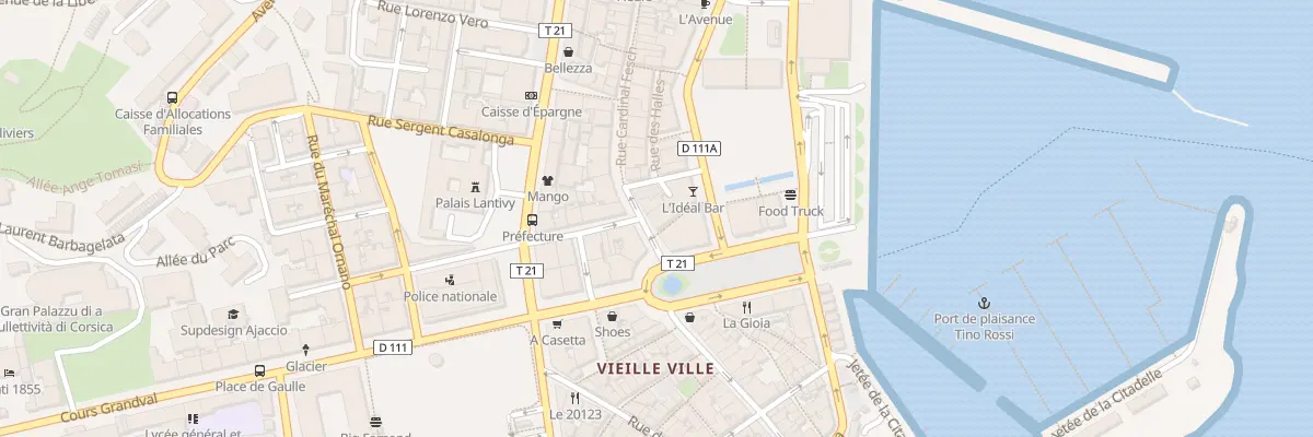 Plan du 4 Rue Cardinal Fesch à Ajaccio