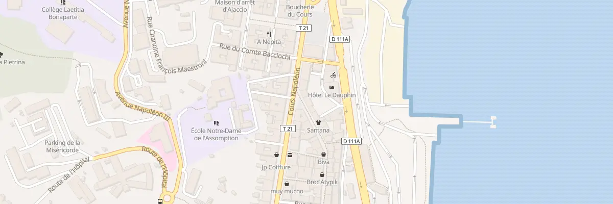 Plan du 88 Rue Cardinal Fesch à Ajaccio