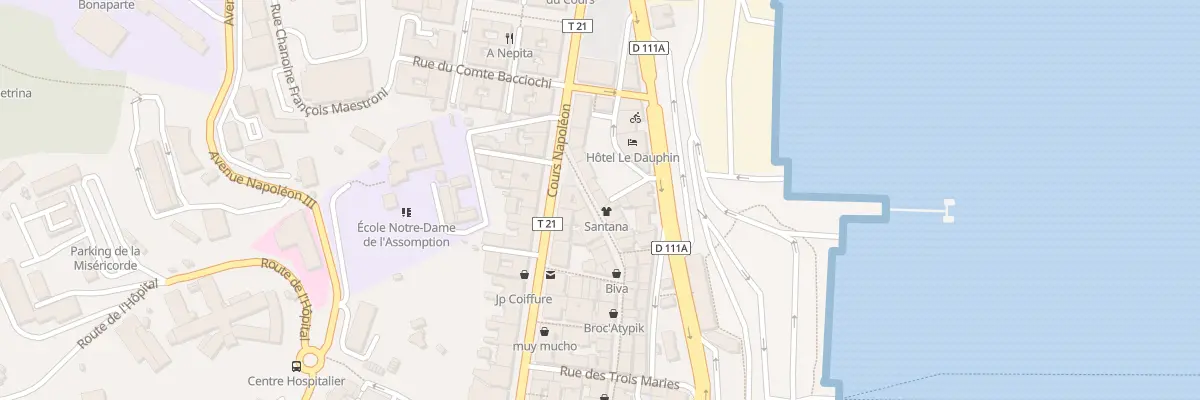 Plan du 80 Rue Cardinal Fesch à Ajaccio