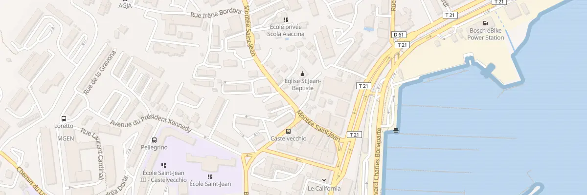 Plan du 6 Vc Saint Jean à Ajaccio