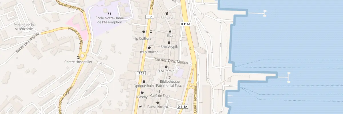 Plan du 56 Rue Cardinal Fesch à Ajaccio