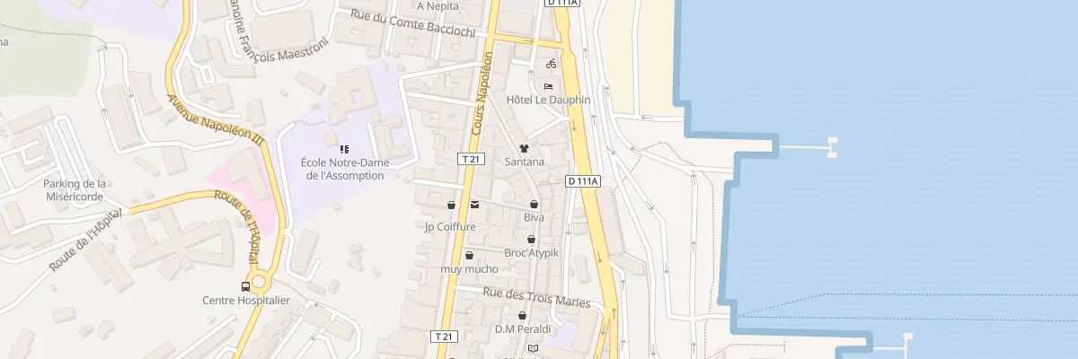 Plan du 74 Rue Cardinal Fesch à Ajaccio