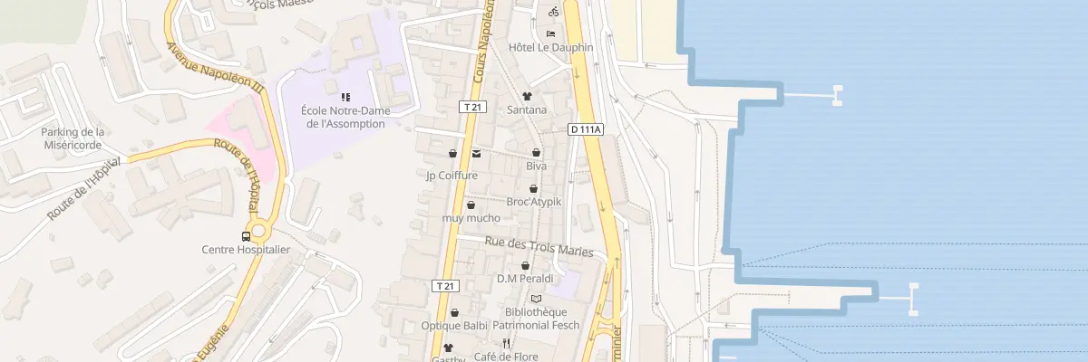 Plan du 64 Rue Cardinal Fesch à Ajaccio