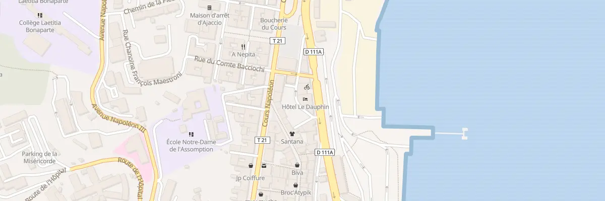 Plan du 11 Bd Sampiero à Ajaccio