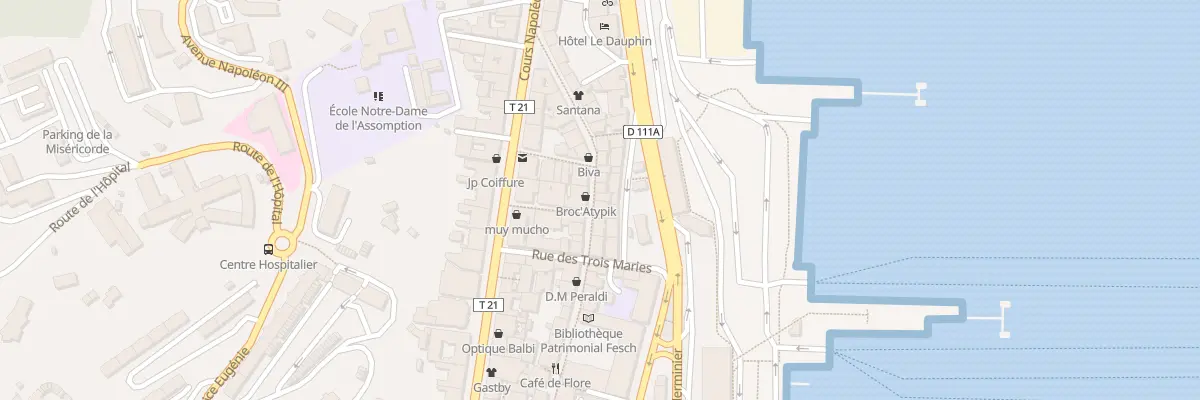 Plan du 62 Rue Cardinal Fesch à Ajaccio