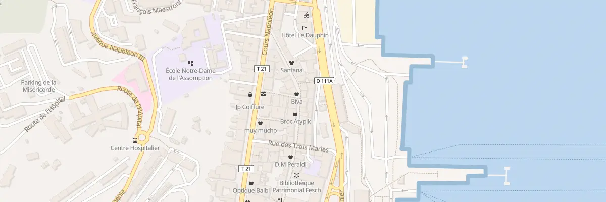 Plan du 68 Rue Cardinal Fesch à Ajaccio
