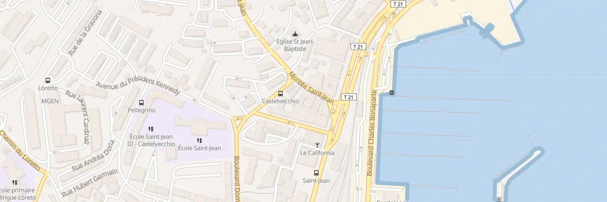 Plan du 3 Vc Saint Jean à Ajaccio