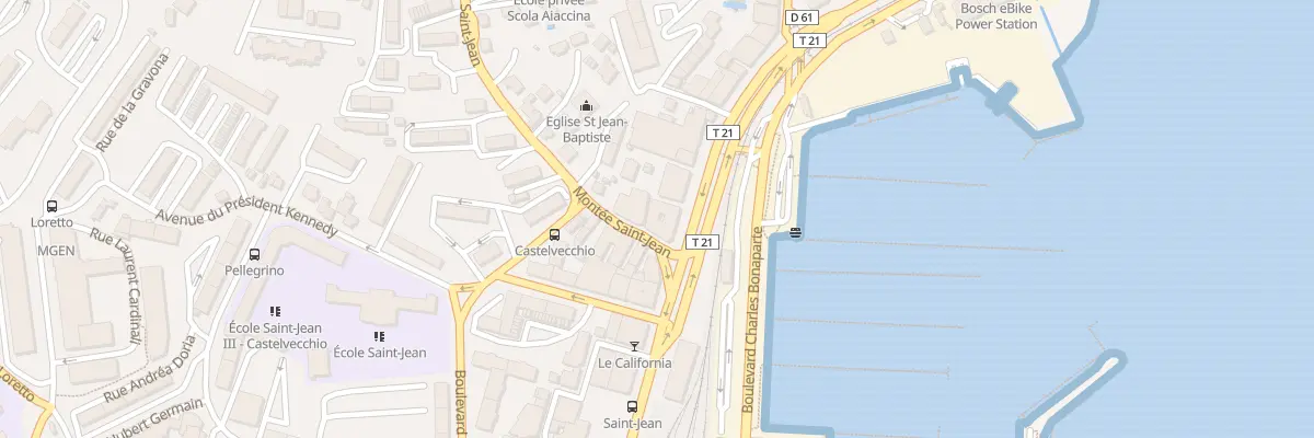 Plan du 2 Vc Saint Jean à Ajaccio