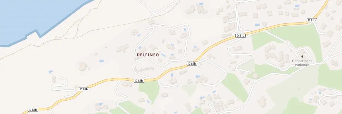 Plan du 6060 Delfino à Calvi