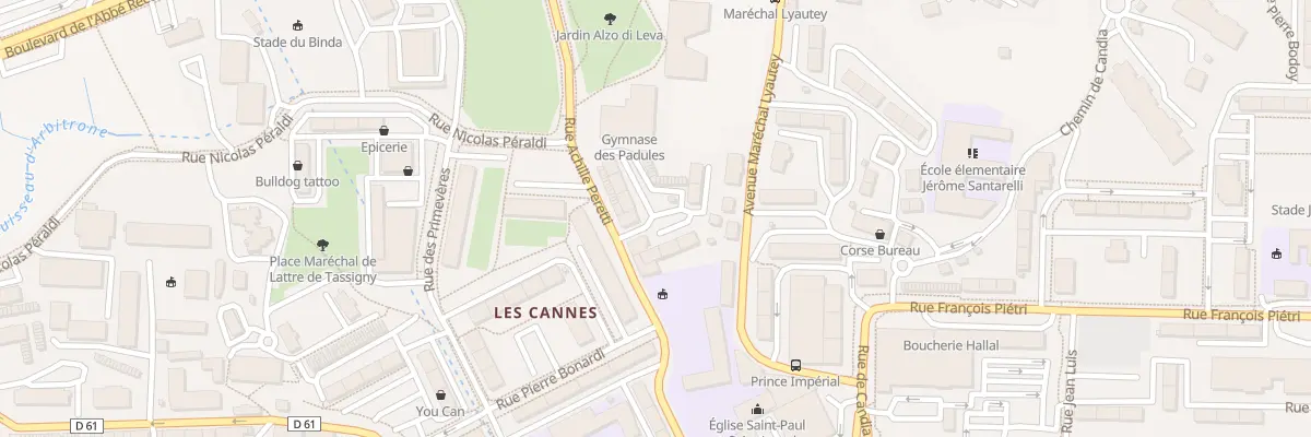 Plan du 9005 Che d’Alzo Di Leva à Ajaccio
