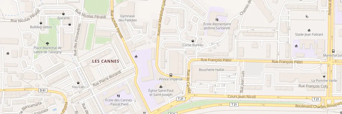 Plan du 9001 Res Premier Consul à Ajaccio