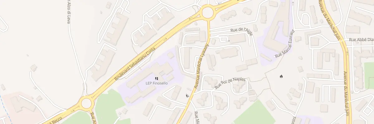 Plan du 9049 Rue Maréchal LYAUTEY à Ajaccio