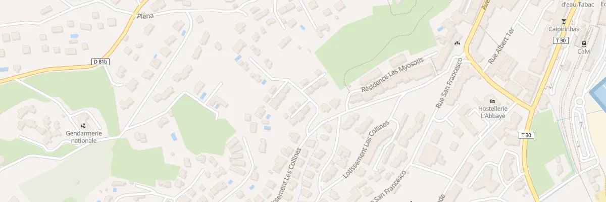 Plan du 6073 Bonasco à Calvi