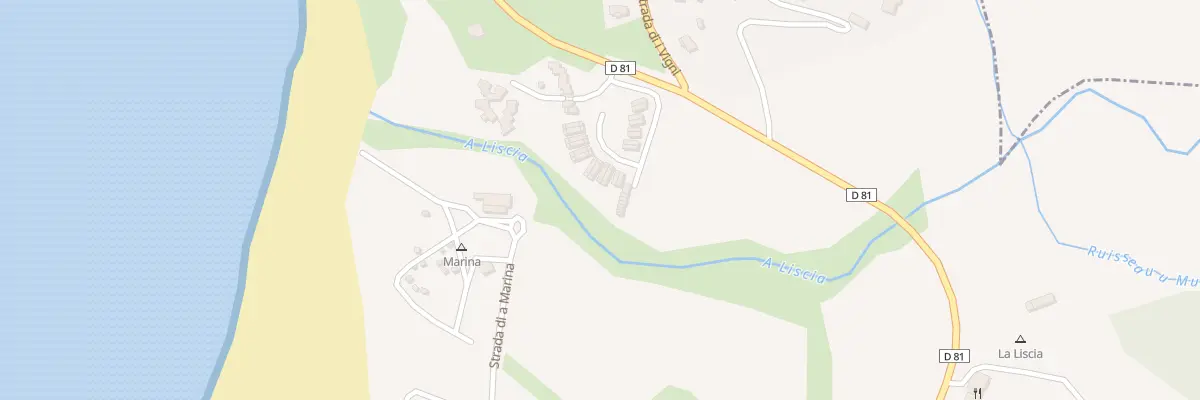 Plan du 5153D La Liscia à Calcatoggio