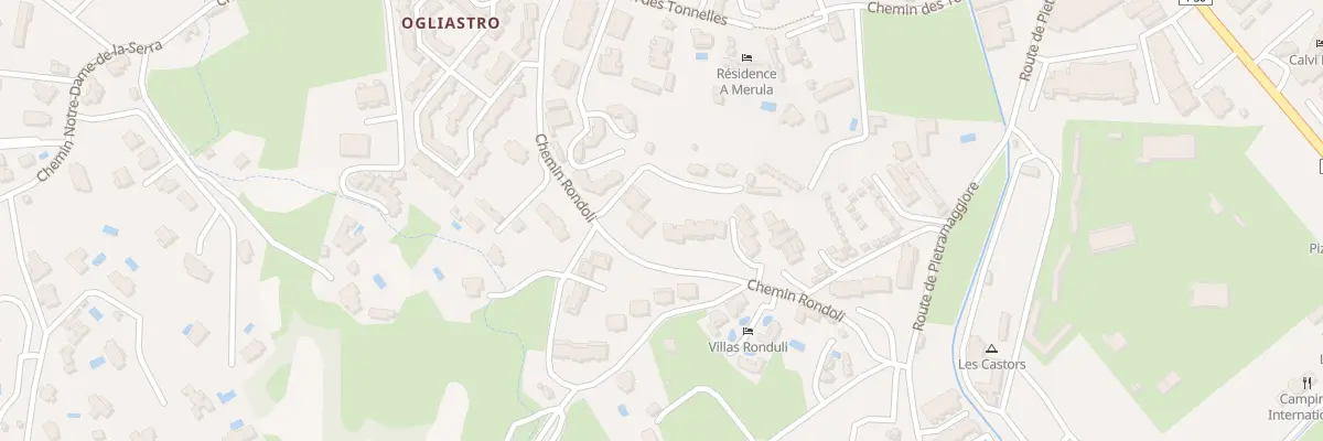 Plan du 128 Res Rondoli Lieu Dit Vignaccia à Calvi