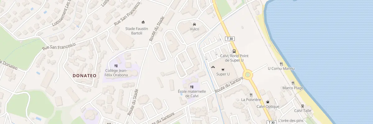 Plan du 41 Res Madona Di à Serra à Calvi
