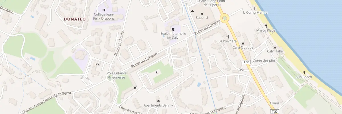 Plan du 355 C Soc Jeunesse Rte Santore à Calvi