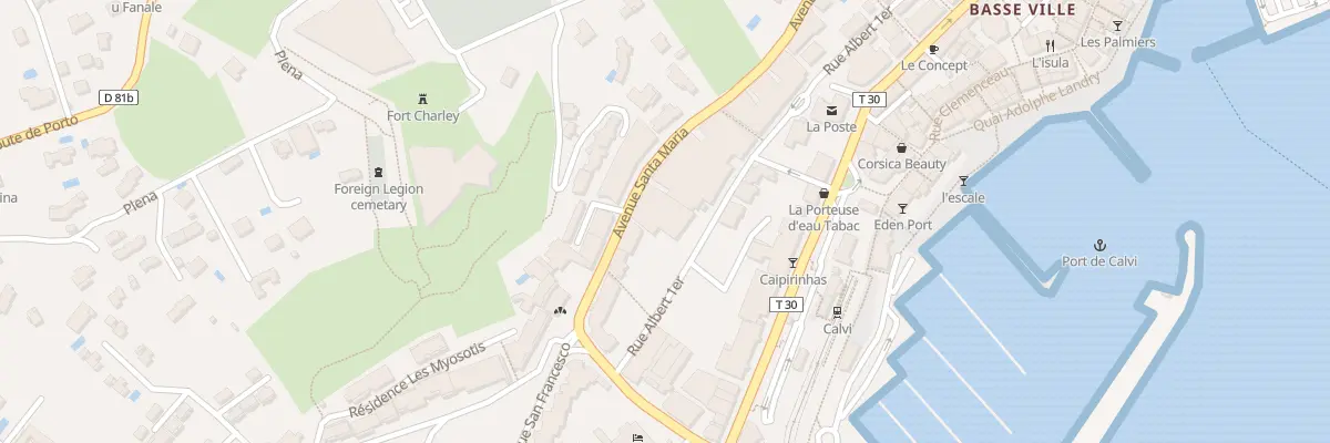 Plan du 5921 Sainte-Marie à Calvi