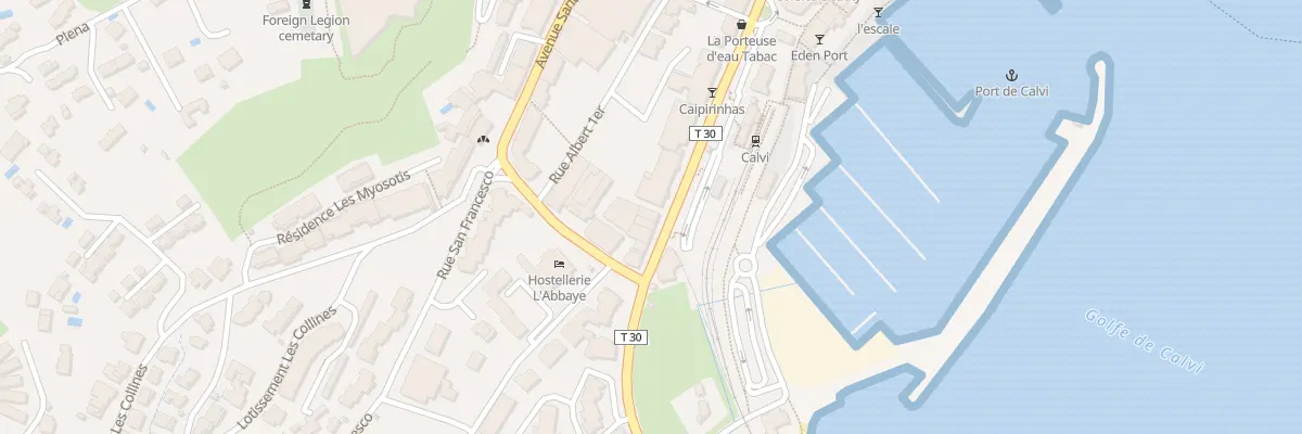 Plan du 120 Imm l’Atrium à Calvi