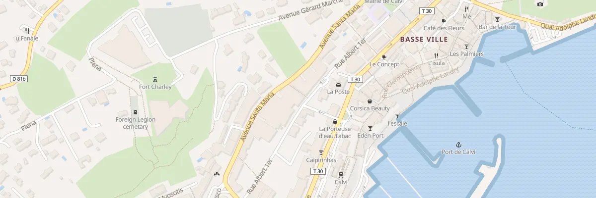 Plan du 6001 Res Santa Regina III à Calvi