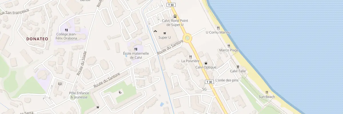 Plan du 346 Res le Grand Large à Calvi
