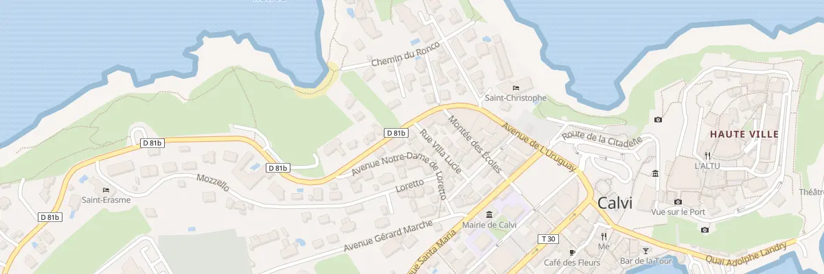 Plan du 5215 Colle à Calvi