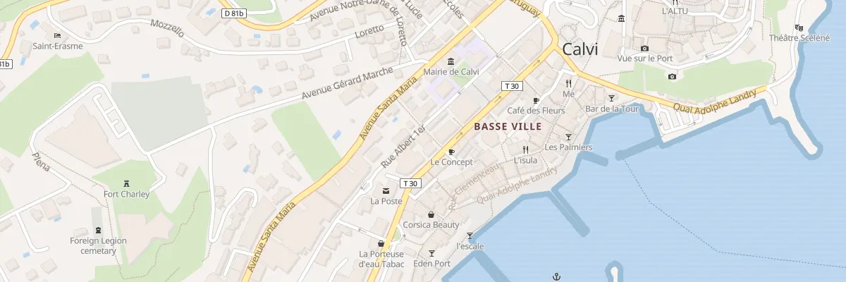 Plan du 5157 Basse Ville à Calvi