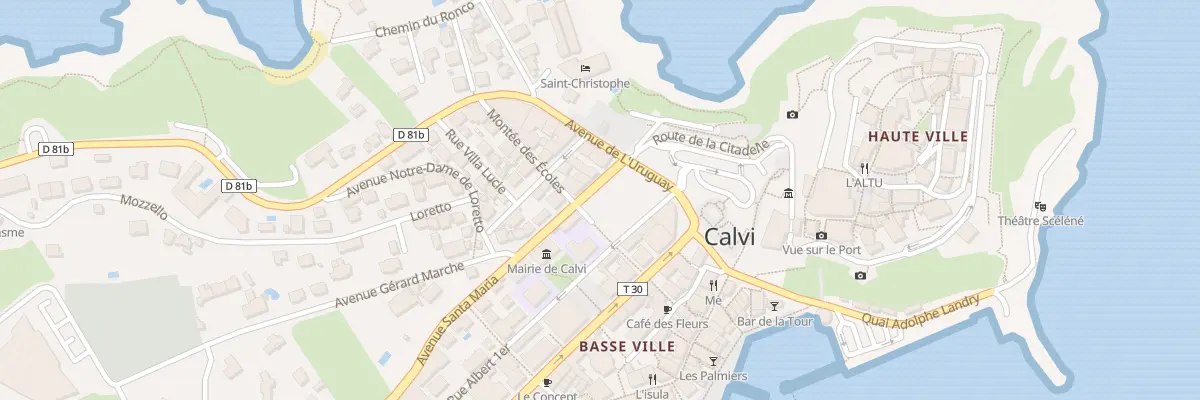 Plan du 4 Rue Albert 1 Er à Calvi