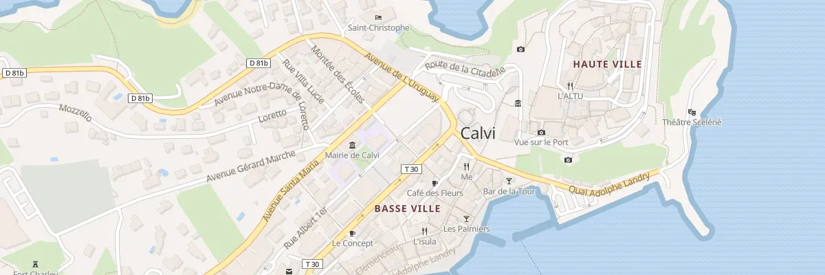 Plan du 5623 Basse Ville à Calvi