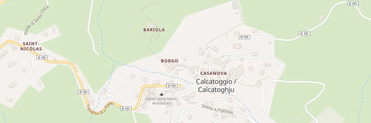 Plan du 5010 Borgo à Calcatoggio