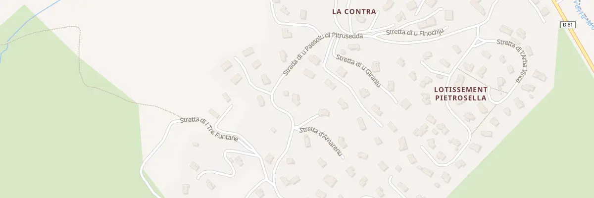 Plan du 5990 La Contra à Alata