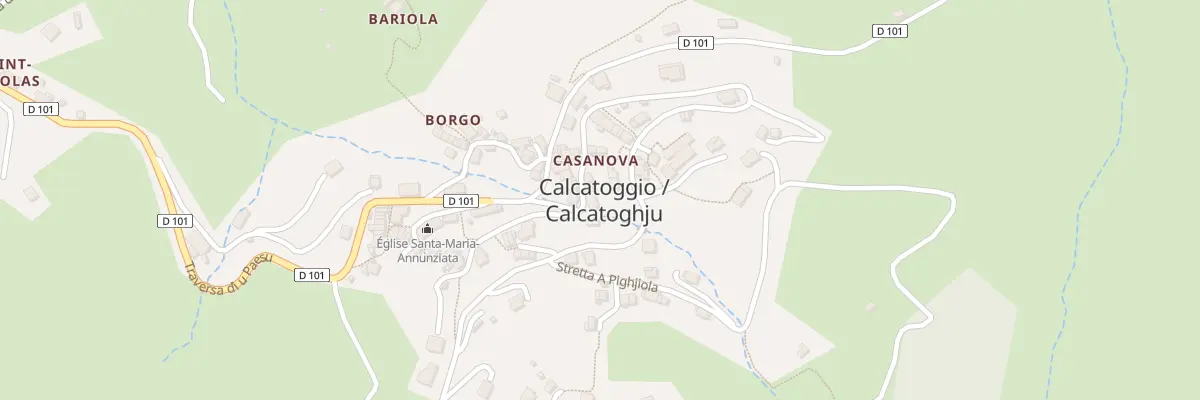 Plan du 5033 Casanova à Calcatoggio
